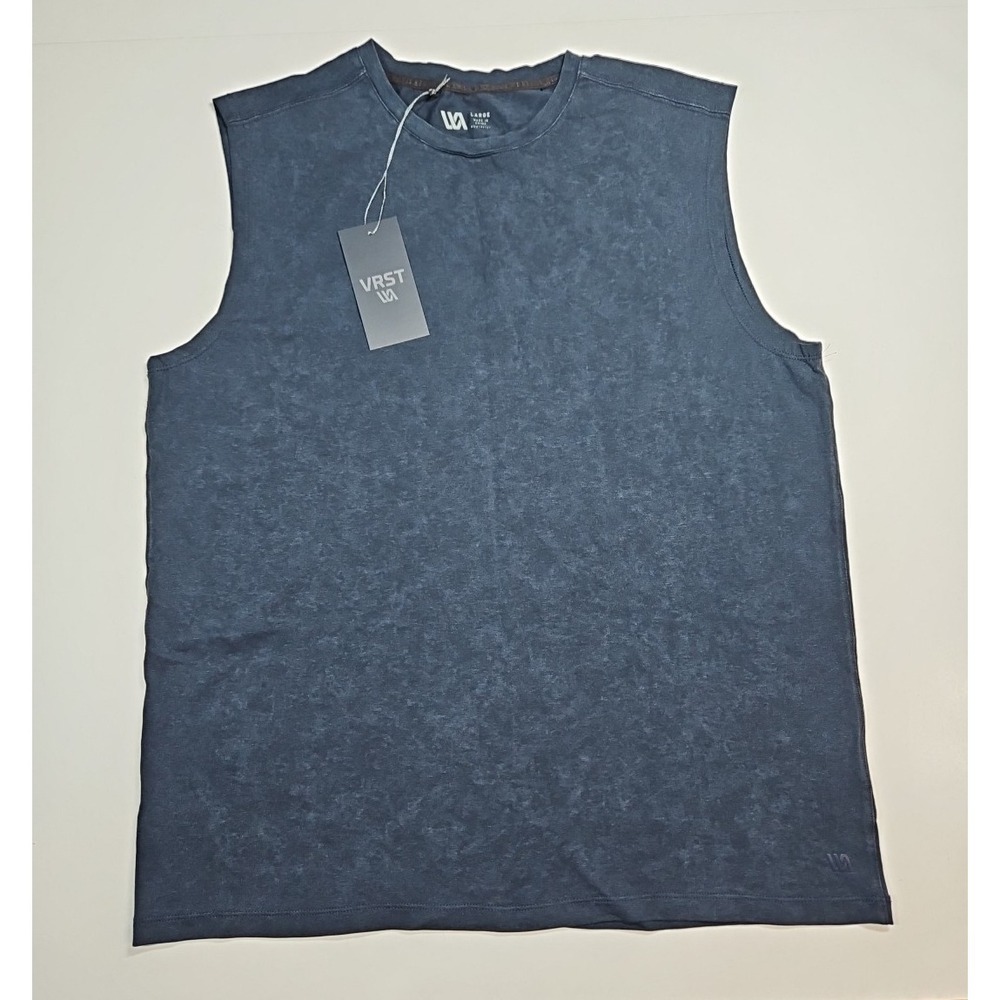 VRST Mens Blue Essential Muscle Tank Top Size Large NWT